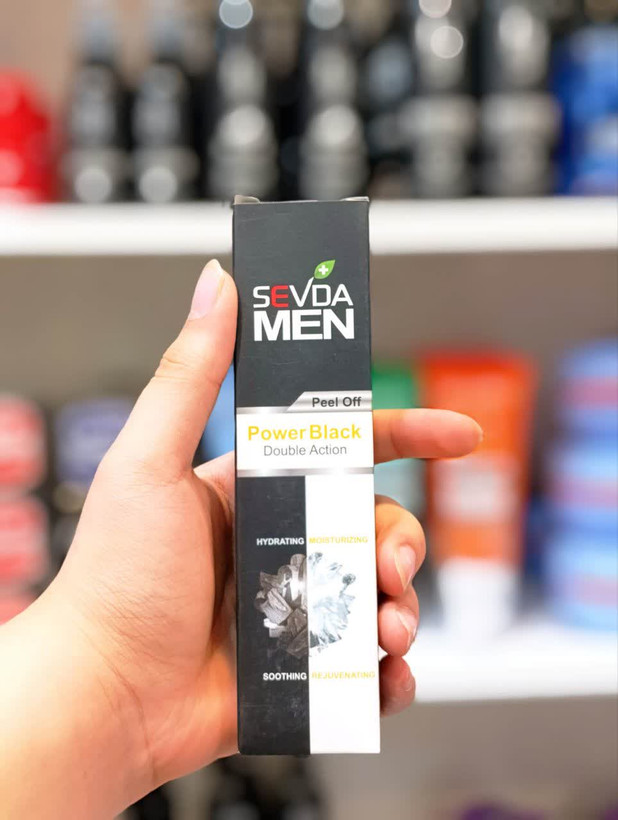 ماسک صورت سودا (Sevda) مدل power black حجم 100 میلیلیتر